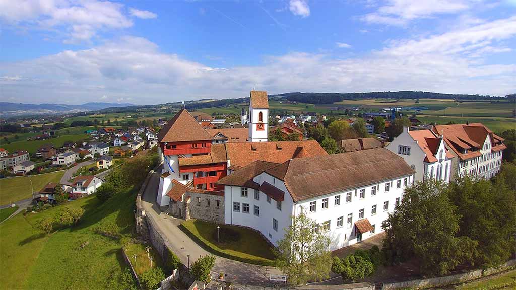 Luftaufnahme des historischen Teils des HPZH