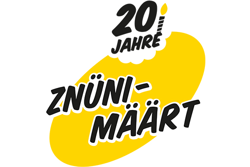 Logo Znüni-Määrt Jubiläum 20 Jahre